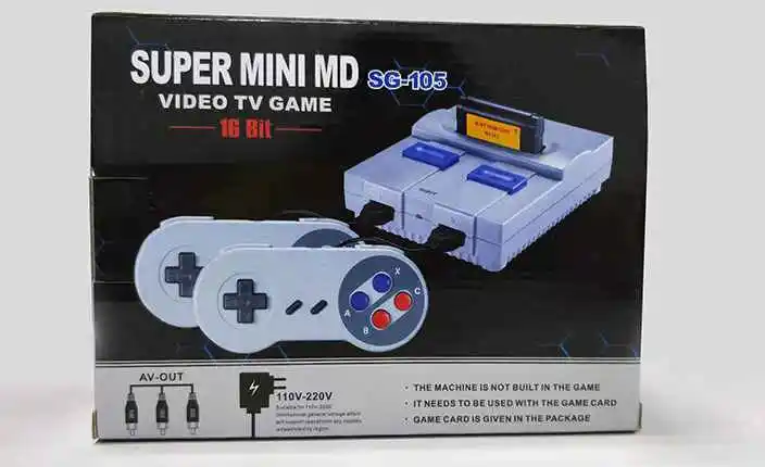 Можно использовать карточная игра супер мини 16 бит MD16 SG-105 AV out Семейные игры ТВ