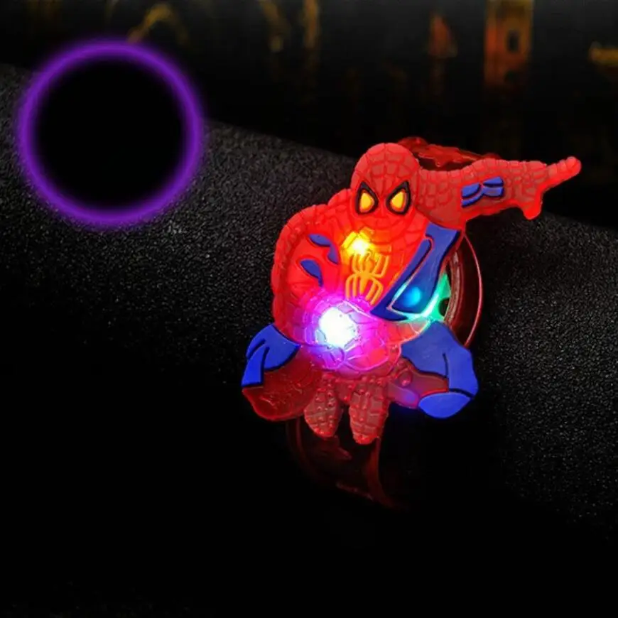 Синий Новая Рождественская игрушка для детей мультфильм светящийся запястье вспыхивающий ремешок светящийся браслет детский подарок маленькие люминесцентные игрушки - Цвет: Синий
