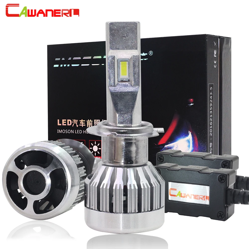 

Cawanerl Super Bright 80W 12000LM /Set Mini Type LED Car Headlight H7 H8 H9 H11 9005 HB3 9006 HB4 9012 Auto Fog Light Headlamp