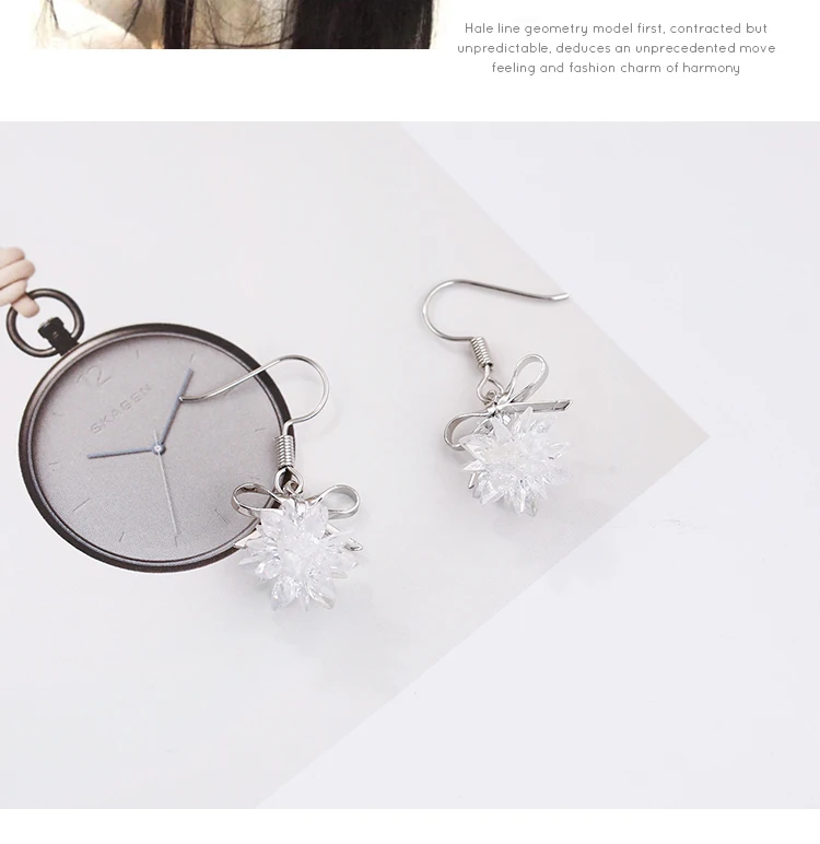 2018 Fashion Jewelry Beautiful Flower Bowknot Dangle Earrings Party Gift For Ladies Women Several Peach Blossoms Earring | Украшения и