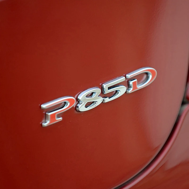 Хромированная эмблема наклейки с цитатами набор P100D PD 60 75 85 90 100 значок P90D декоративная переводная картинка цифры Автомобильная наклейка для Tesla модель S модель X