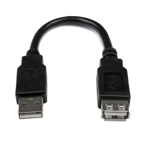 StarTech.com Cable de 0 15m ExtensiOn Alargador USB 2.0 - Macho a Hembra A Extensor Negro |