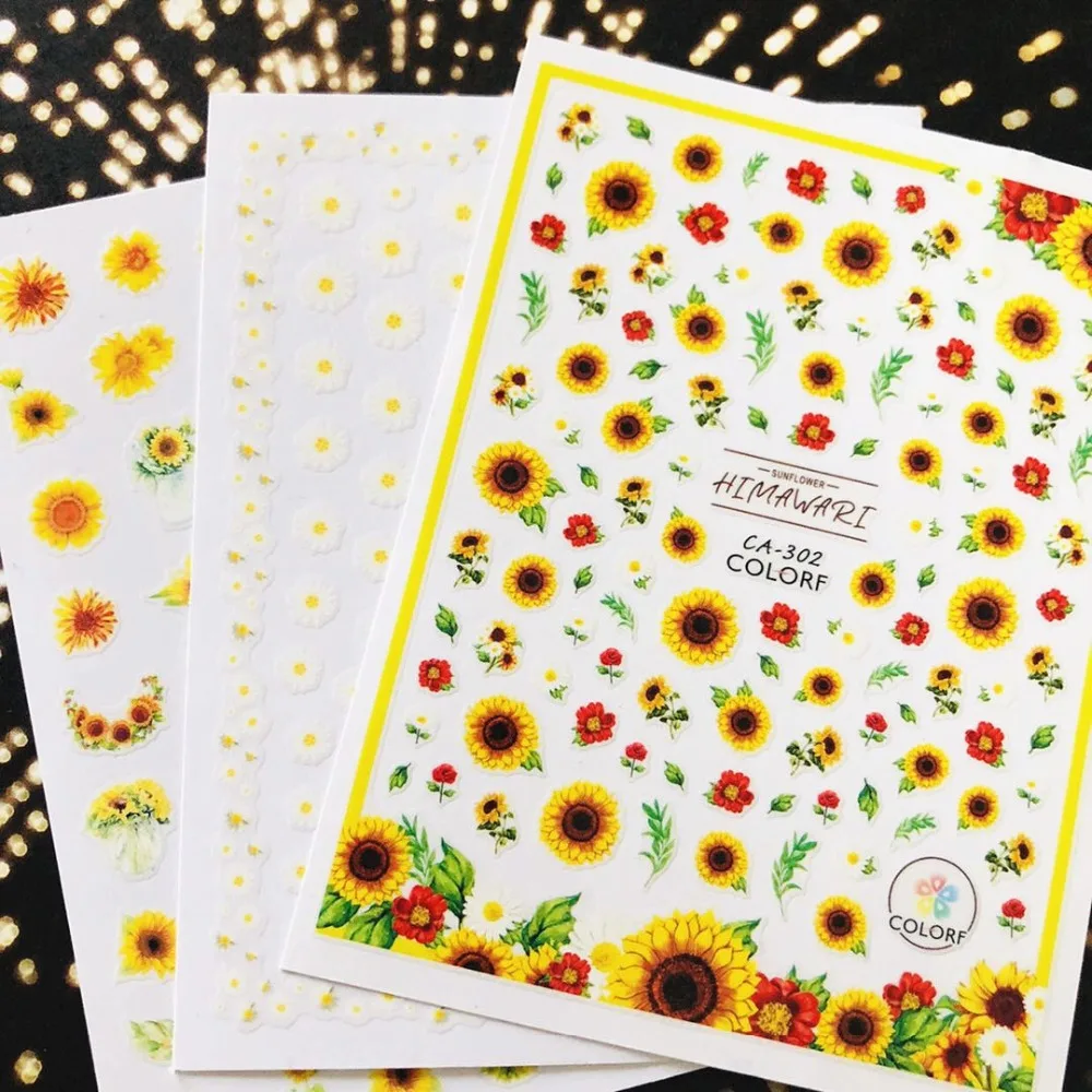 

CA-49-50-155-156-168-321 3d nail art stickers decal template diy nail tool decorations