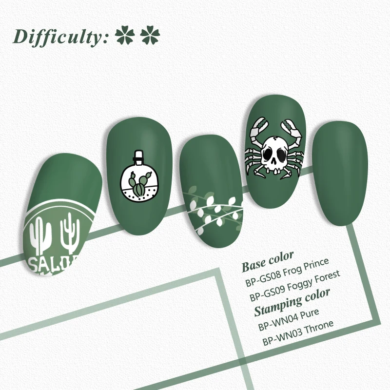 Пластины для стемпинга BORN PRETTY из нержавеющей стали трафареты дизайна ногтей узор