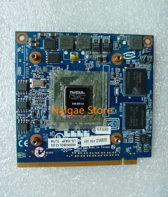 Nalgae магазин оригинальный 8400 м GS MXM II DDR2 256MB G86-630-A2 VGA Графическая видеокарта для