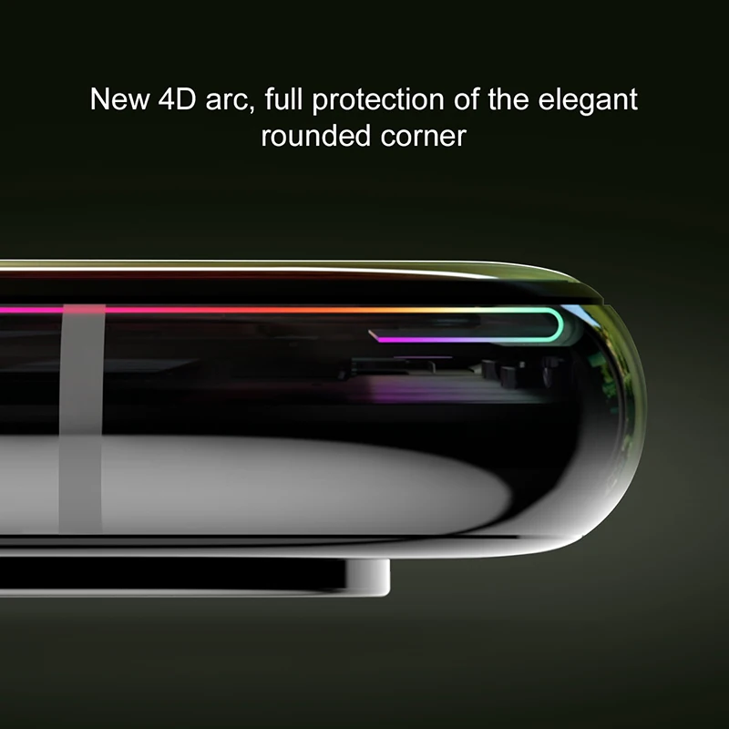 TOTU 4D Защита экрана для iPhone X закаленное стекло 0 23 мм мягкий край Закаленное