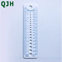 1 piece uk us canada sizes knitting needle gauge inch sewing ruler tool cm 2 10mm sizer measure sewing tools high quality
