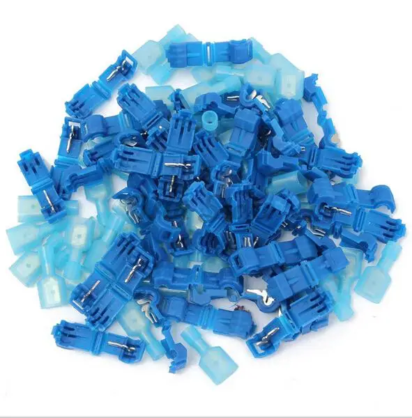 10 шт. синие быстроразъемные клеммы для проводов и штекерные соединители 2 5-4 0 мм