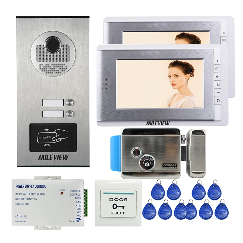 Бесплатная доставка квартира 7 &quotЖК дисплей телефон видео домофон системы 2