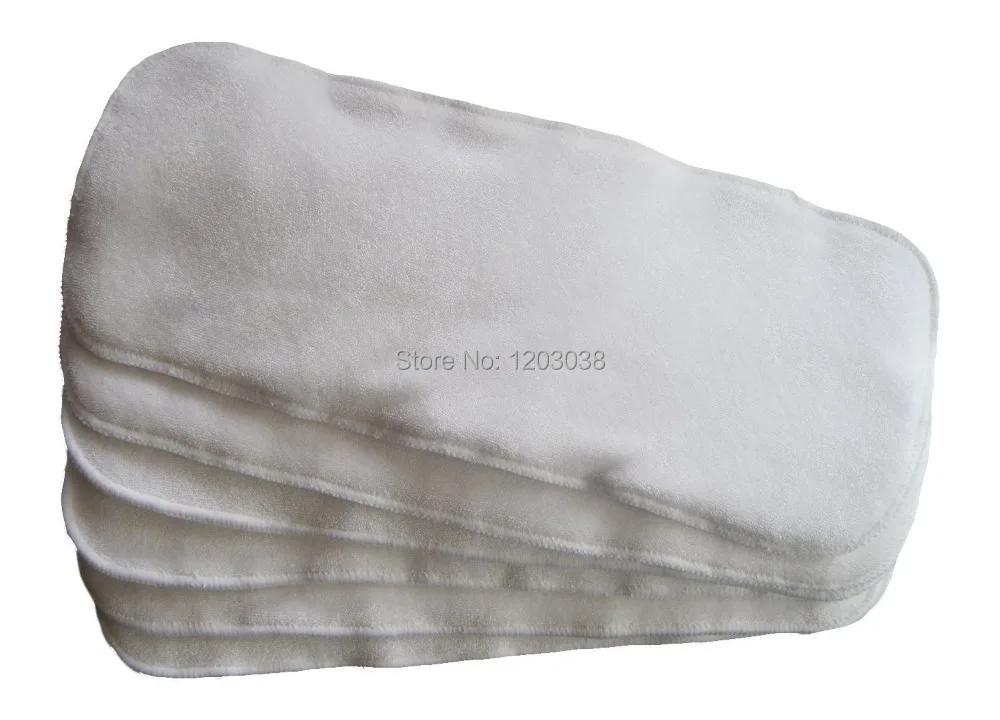 4 слойная бамбуковая махровая вставка для всех детских тканевых подгузников