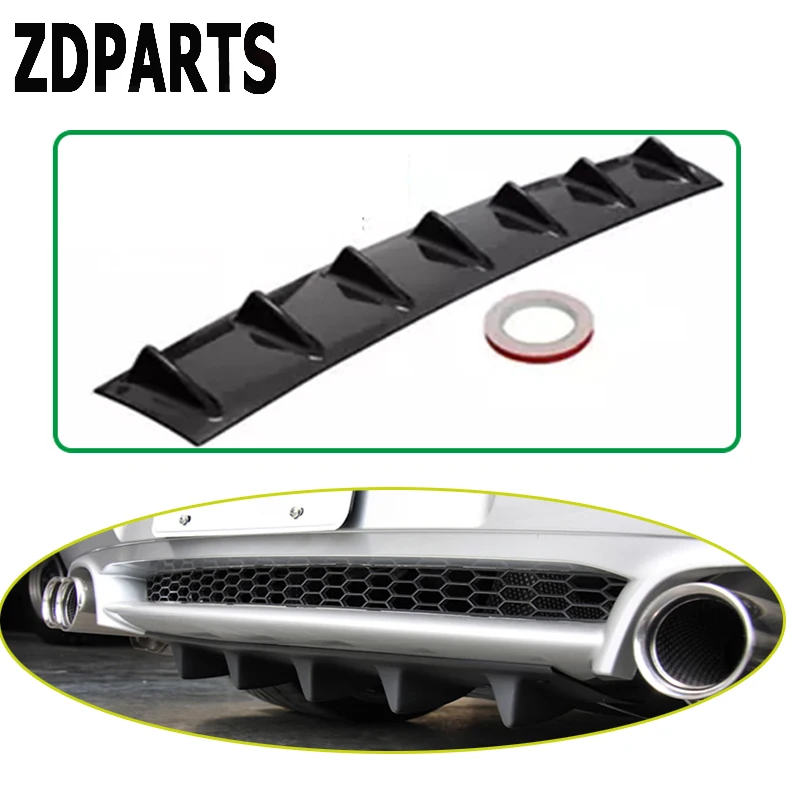 

ZDPARTS автомобильный бампер Акулий плавник 7 крыльев Стикеры для спойлера ДЛЯ Mercedes w203 mercedes w204 benz 211 AMG Smarta bmw e46 e39