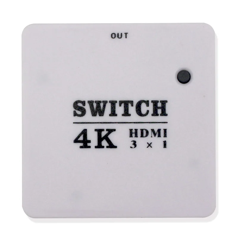 Мини коммутатор Full HD 1080P с 3 портами HDMI v1.3 Коммутатор поддержкой 4K