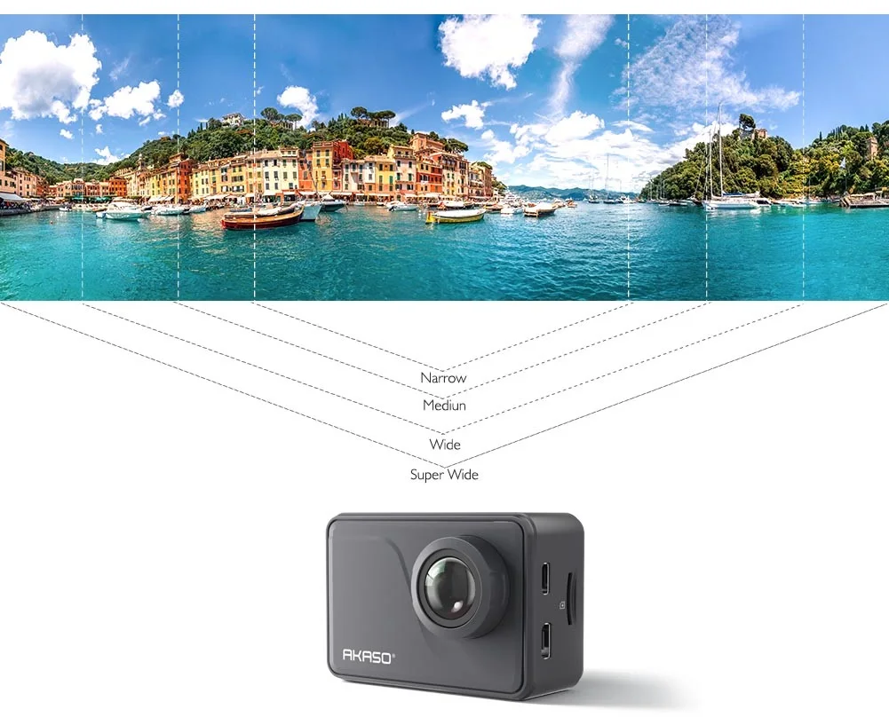 AKASO оригинальная Экшн-камера V50 Pro SE 4K 60fps, встроенная 4G DDR, 2 дюйма, сенсорный экран, 20MP, Спортивная камера, подводная