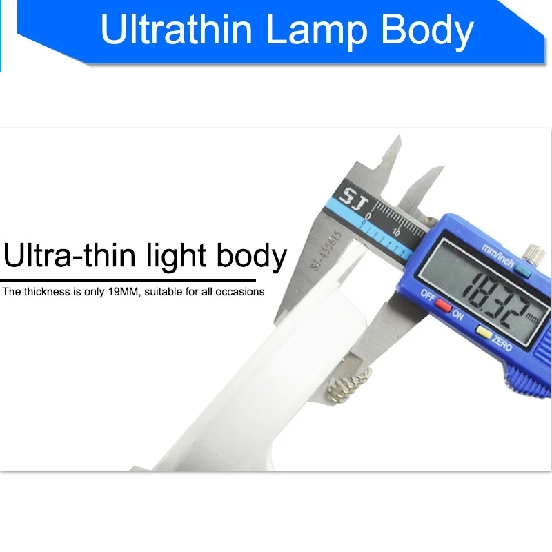 Ультра тонкий светодиодный светильник AC 220V 240V 3W 5W 7W 12W 18W 2835SMD вниз круглый