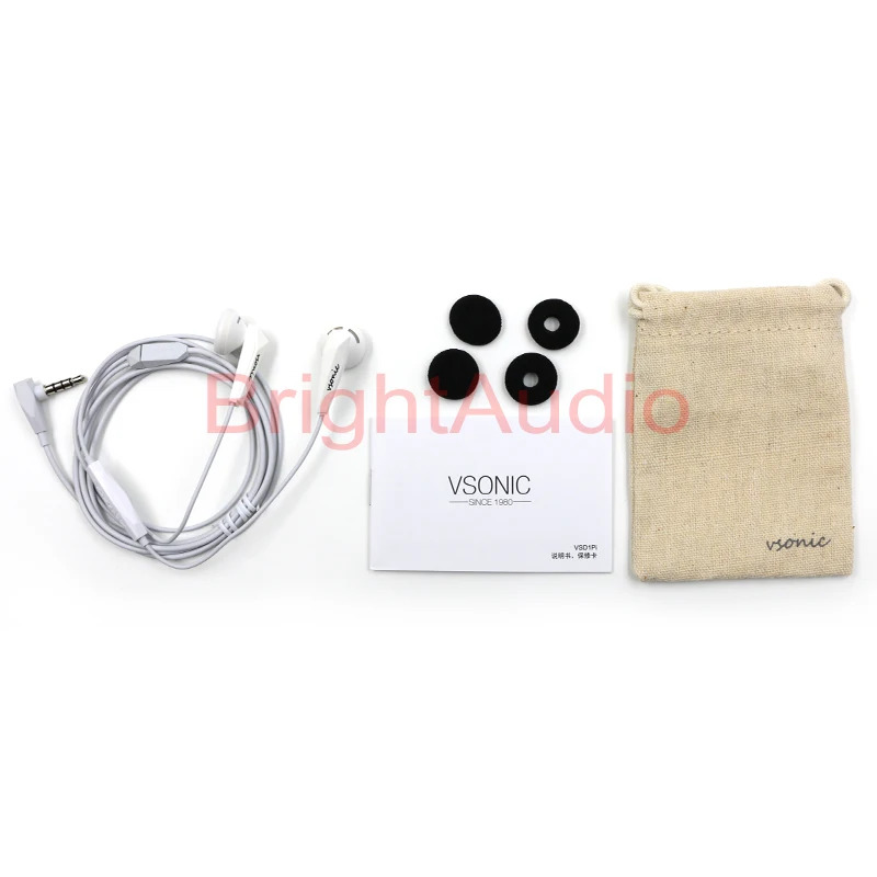 Наушники VSONIC VSD1Pi Sleep с Hi Fi микрофоном портативные наушники линейным