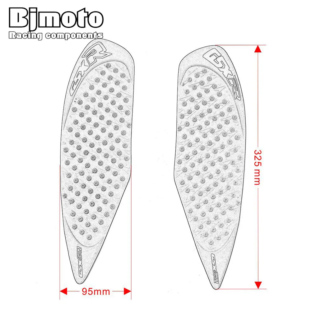 BJMOTO мотоцикл GSX R 600/700 Танк Pad протектор Наклейка для Suzuki GSXR600 GSXR700 K6 2006 2007