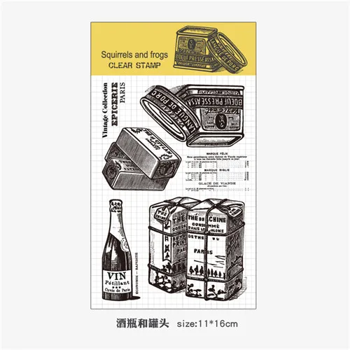 Прозрачная силиконовая печать серия "растения" печать DIY украшение скрапбукинга/Альбом украшение прозрачный штамп - Цвет: 19