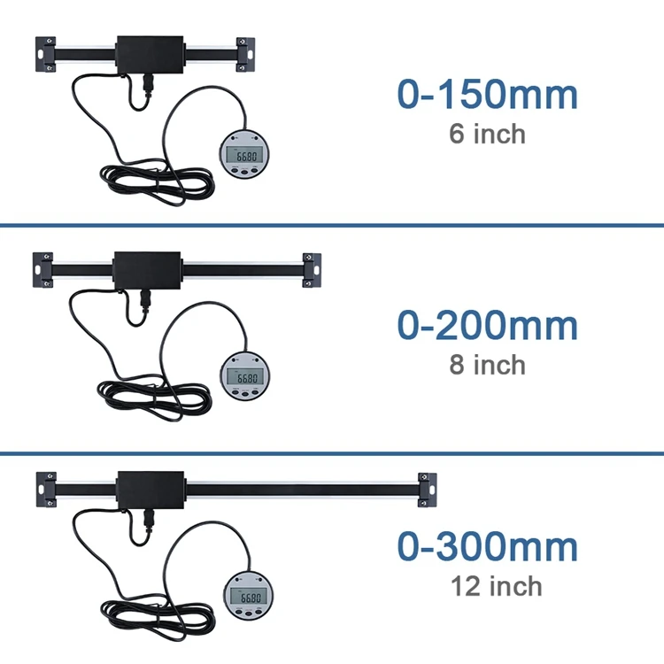0-150 мм/0-200 мм/0-300 мм 0,01 мм DRO Магнитная дистанционная цифровая индикация Цифровая Линейная Шкала внешний дисплей мельница токарный станок линейка