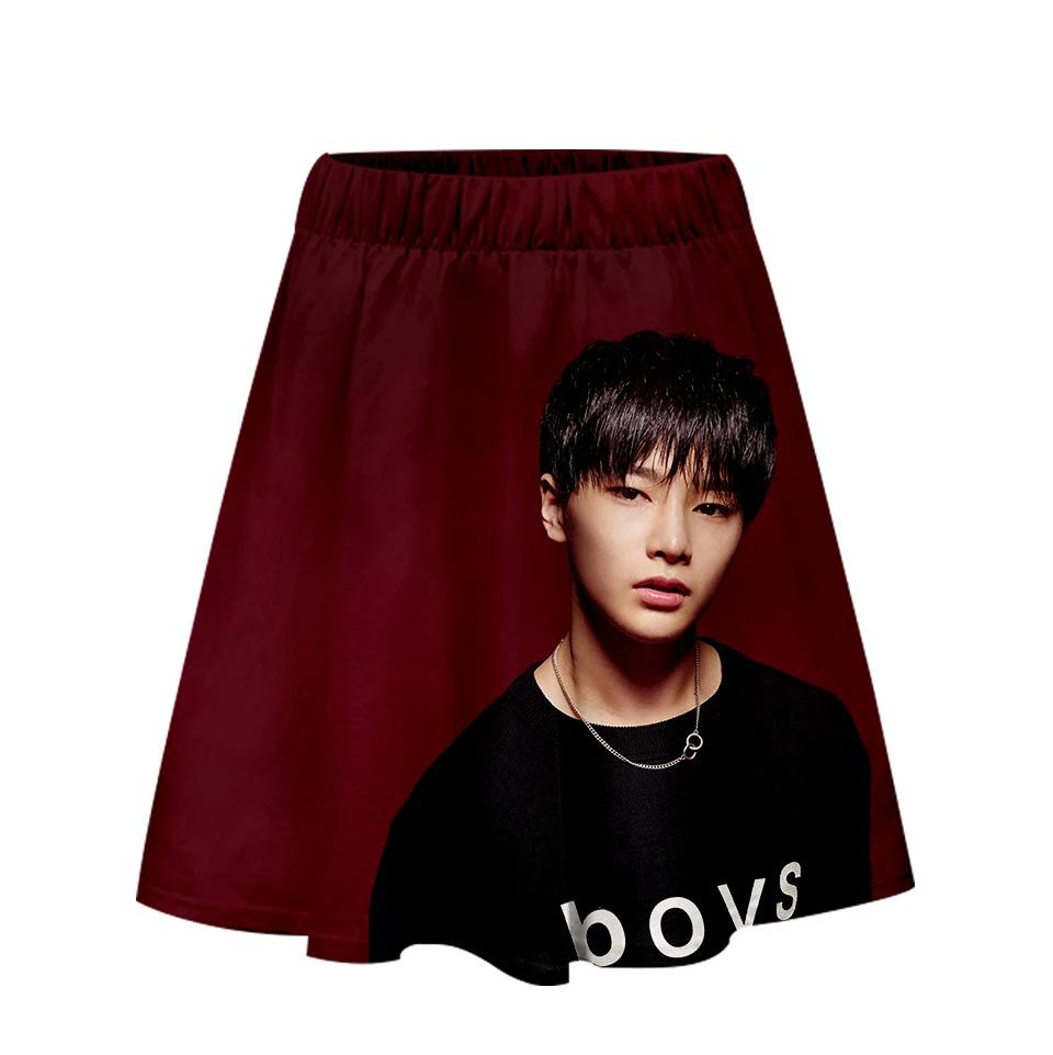 Женские юбки с 3D принтом в стиле K POP Straykids модная уличная короткая юбка Лидер