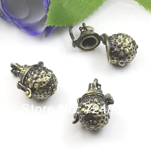 Винтажная Античная бронзовая Щетка чайный порт Молитвенное желание коробка