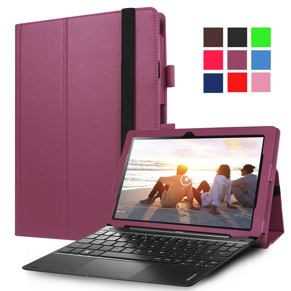 100 шт./лот PU кожаный чехол личи (можно положить клавиатуру) для lenovo Ideapad Miix 310 10 1