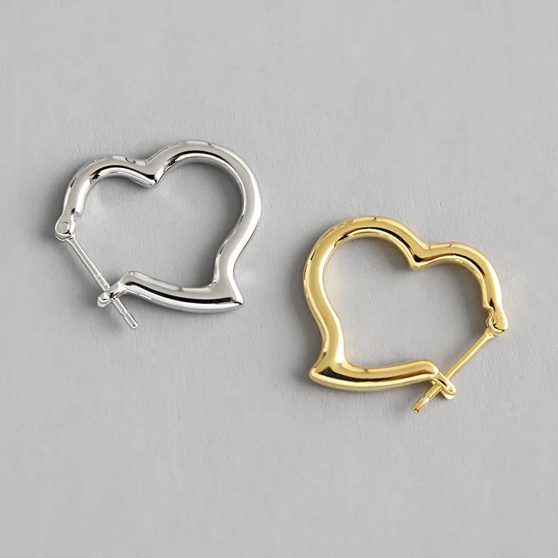 

100% 925 Sterling Silver Love Heart Drop Earrings for Women Boucle D'oreille Fashion Jewelry Wedding Sweet Lady Bride Gift