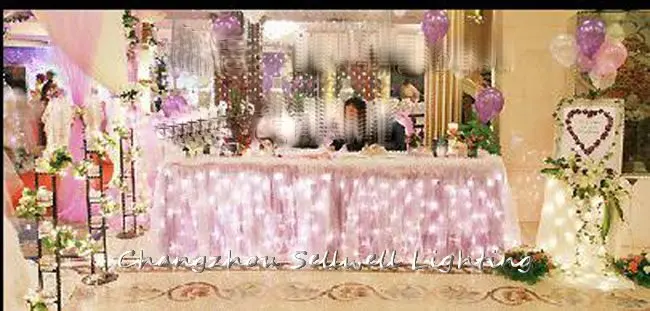 NEW!Wedding celebration table decoration 1*4m white LED star lamp H208