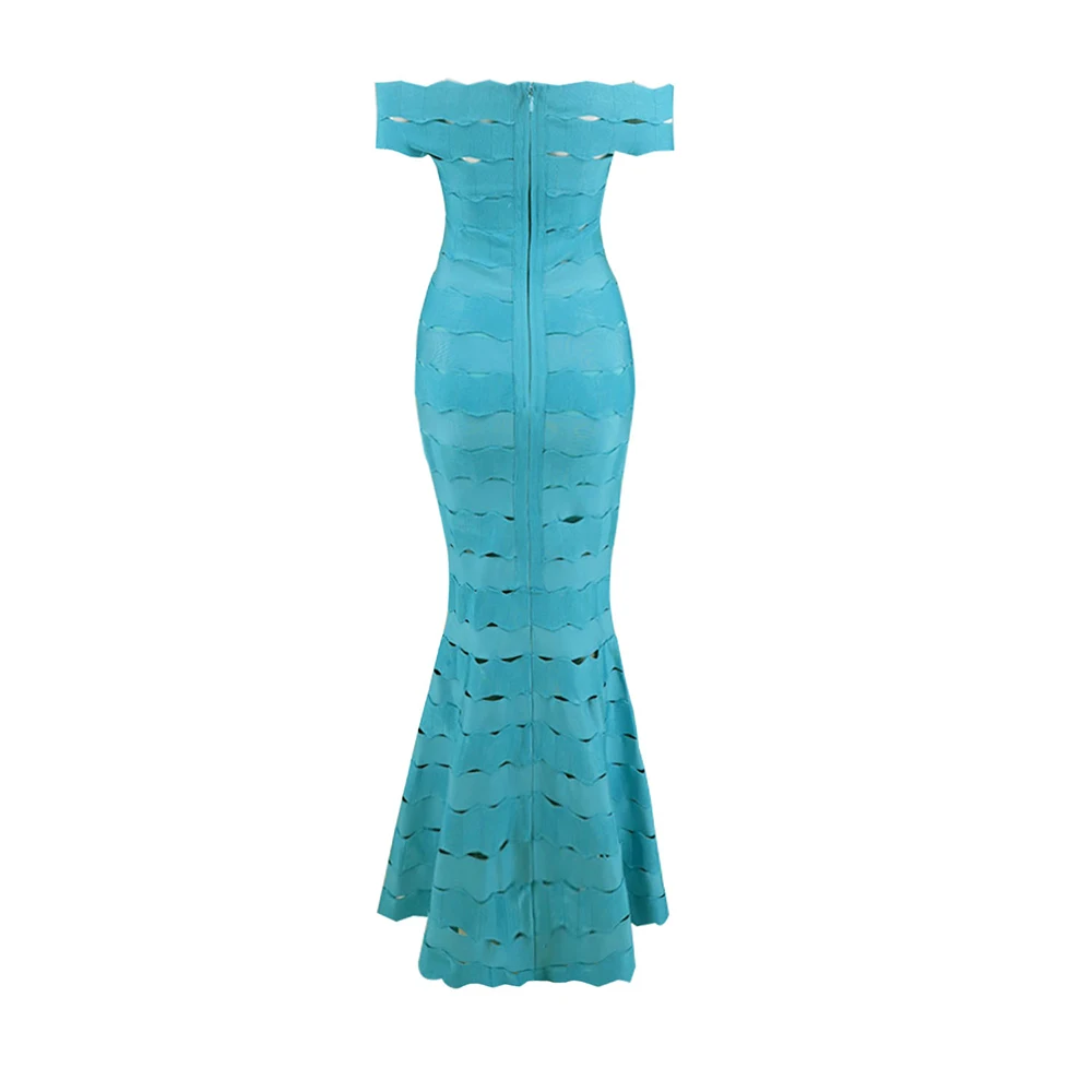 Artsu 2018 Spring Sexy Women Long Bandage Dress Mermaid Hollow out Celebrity Party Dresses Ankle-length Bodycon Wholesale | Женская