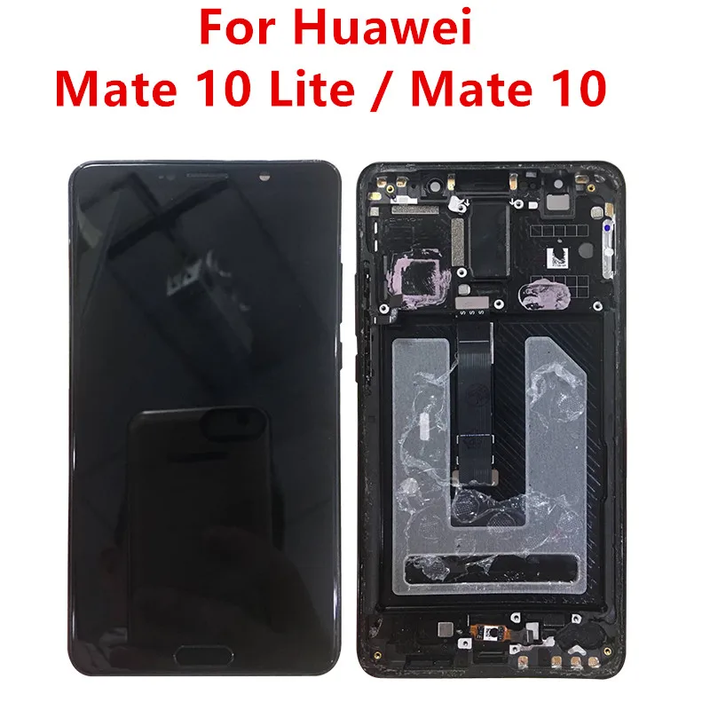 Фото ЖК-дисплей с рамкой и дигитайзером в сборе для Huawei Mate 10/10 Lite, Замена ЖК-экрана для Huawei Mate 10 Mate №1