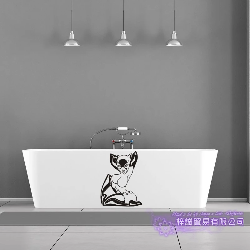 Обнаженных женщин по уходу за красотой вашего тела стикер стены ванной KTV для