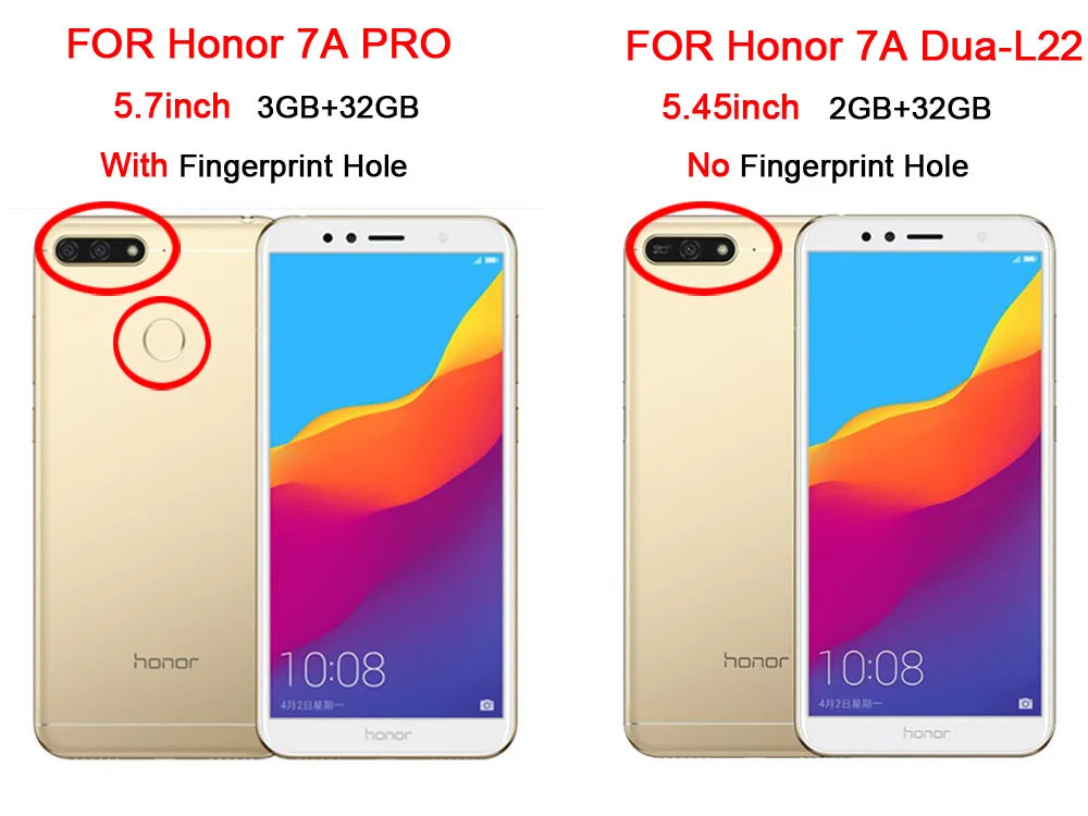 Soft TPU Silicone case For Huawei Honor 7A Case 5.45&quot Pro Phone on Mate 20 Lite P10 P20 Cover Coque |