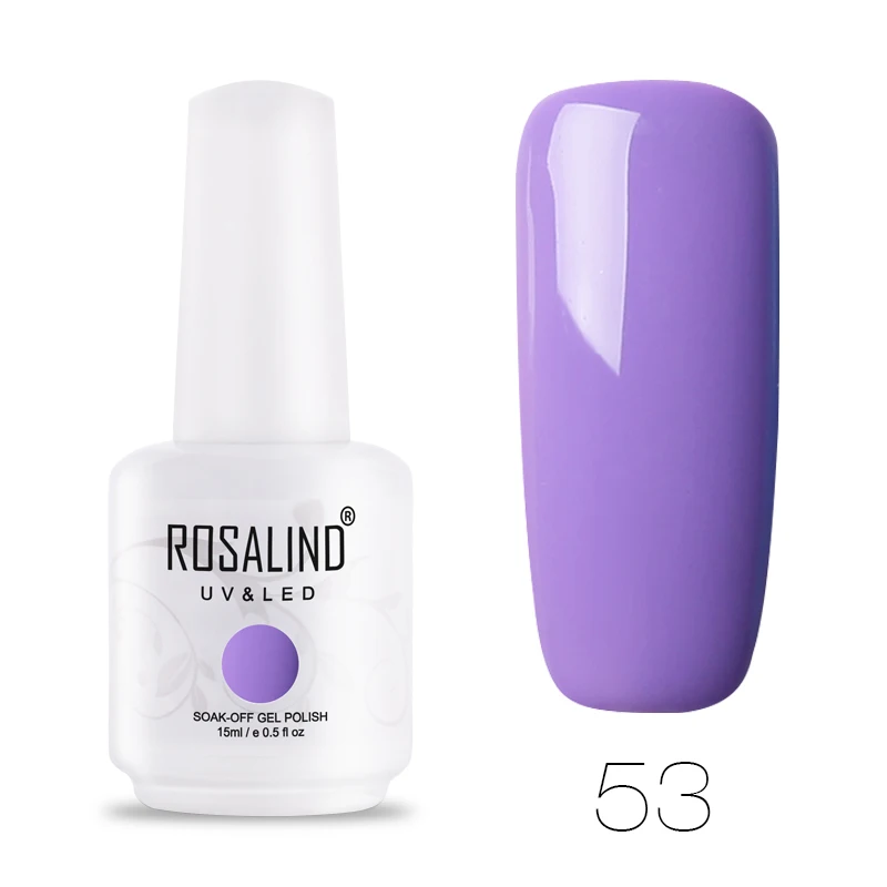 RH53 ROSALIND Гель-лак для ногтей Набор для маникюрный лак Vernis полуперманентный УФ все для ногтей искусство основа грунтовка Гель-лак верхнее покрытие - Цвет: RH53