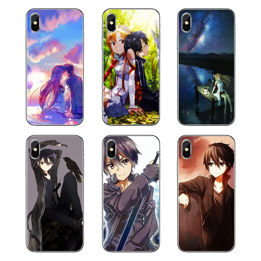 Soft Transparent Shell Covers For Nokia 2 3 5 6 8 9 230 3310 2.1 3.1 5.1 7 Plus Kirito Sword Art Online Print SAO Japan Anime |
