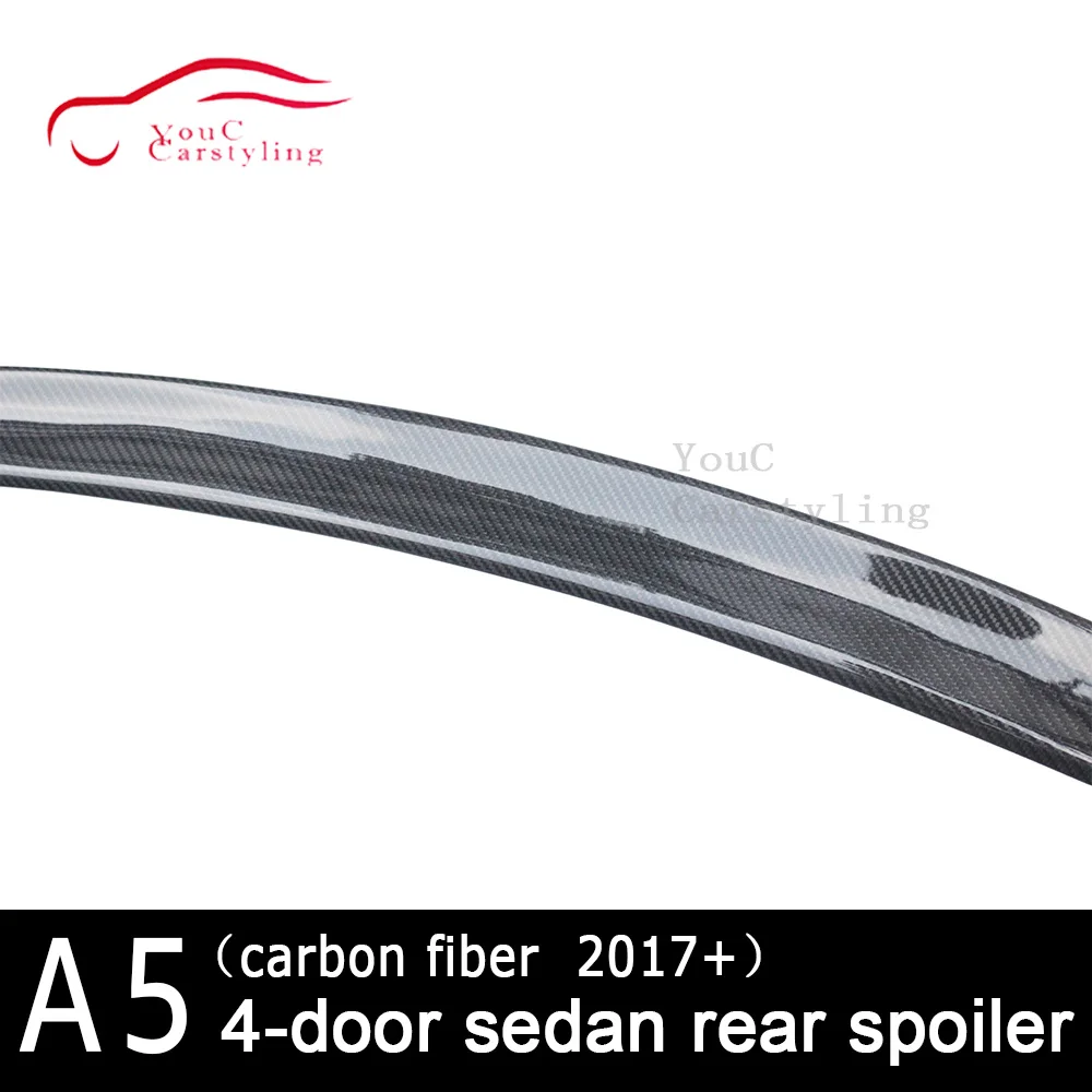 S5 стиль новый задний спойлер из углеродного волокна для Audi A5 4-двери седан 2017 +