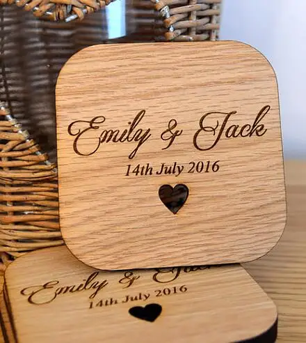Деревянный деревенский свадебный стол для дня рождения Coaster Favours-заказ Keepsake Favour для гостей место карты