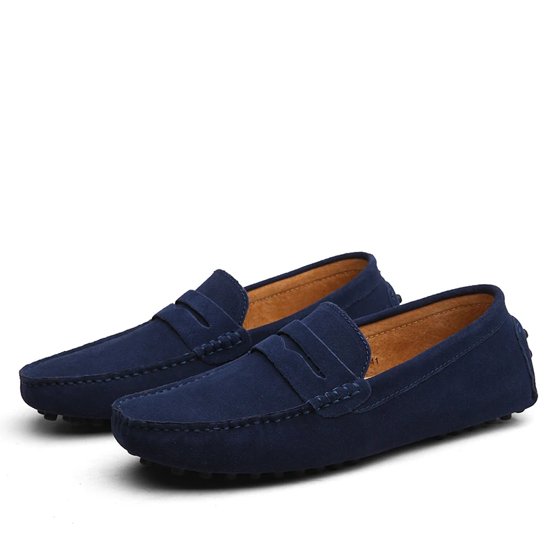 Fashion Summer Style Soft Moccasins Men Loafers High Quality Brand Genuine Leather Shoes Men's Flats Gommino Driving | Обувь