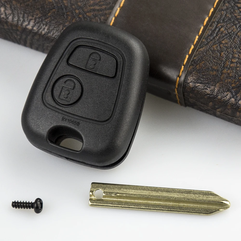 OkeyTech 2 кнопки с необработанным лезвием сменный корпус автомобильного ключа