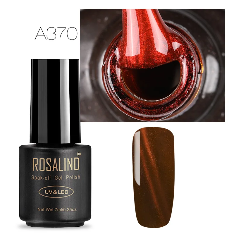 A370 ROSALIND лак для ногтей серии Red Cat Eye УФ-гель для ногтей Полупостоянный отмачиваемый гель лак - Цвет: A370