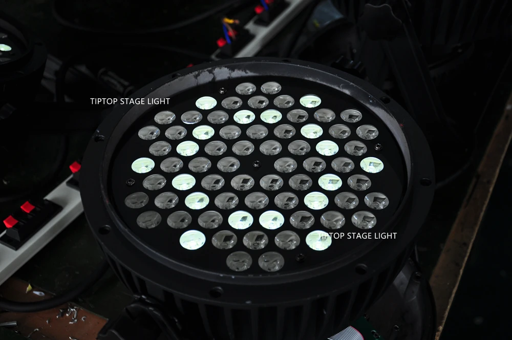 Бесплатная доставка 72x3W плоский наружный RGBW Led Par Светильник 2 4G беспроводной