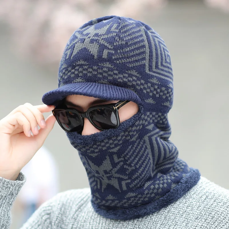 Хлопковый шарф шапки зимние шапки Skullies Beanies шапка зимние шапочки для мужчин и женщин Балаклава маска Gorras Bonnet вязаная шапка