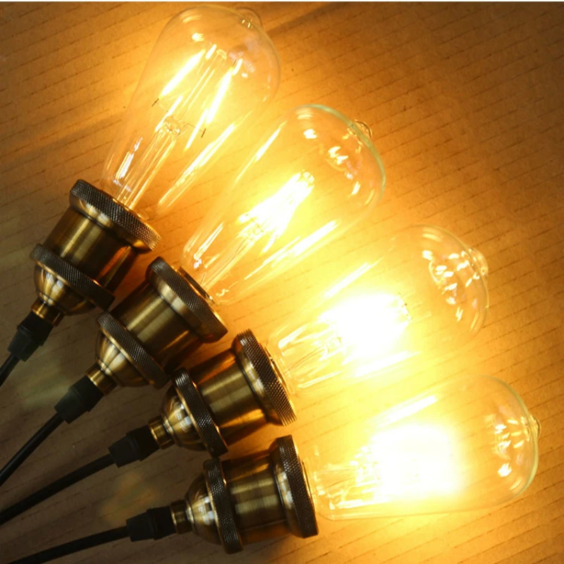 220 V E27 светодиодный лампа Эдисона винтажные лампы Lumiere нити лампочки с ампулой энергосберегающие для дома