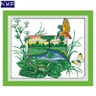 NKF экологическая цепочка с животным узором ручной работы Рукоделие Вышивка крестиком набор вышивка крестиком для домашнего декора