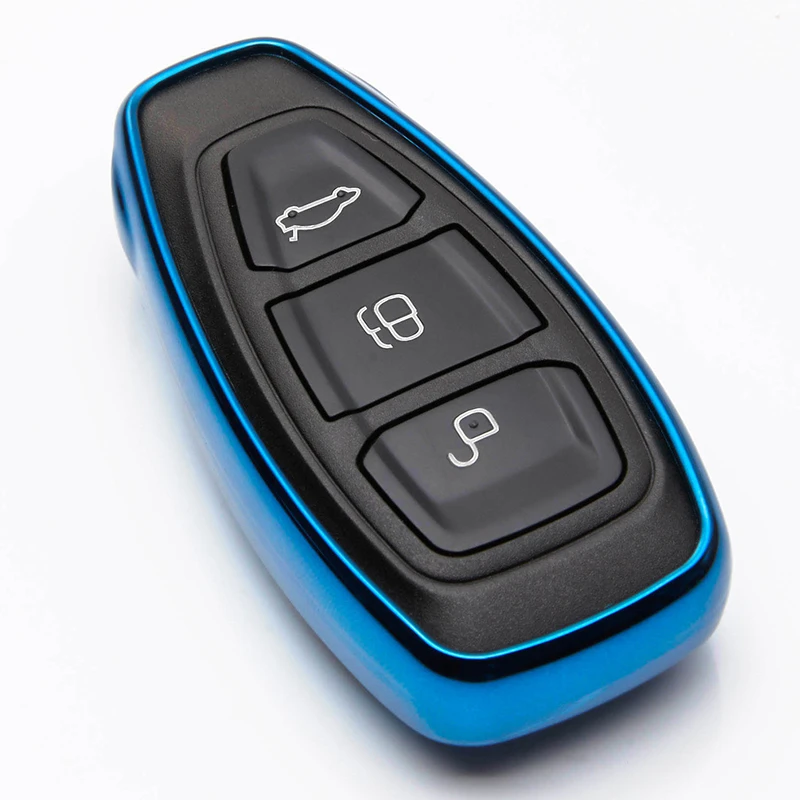 Мягкий ТПУ чехол для ключей защитный Ford Fiesta Focus Mondeo Ecosport Kuga ST ar Smart Remote Key Shell