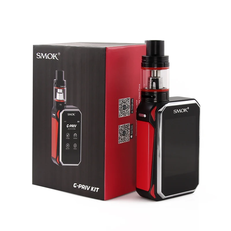 Original SMOK G-PRIV 220W KIT Touch Screen Mod 5ml TFV8 Big Baby Tank VS 2 Alien Electronic Cigarette | Электроника