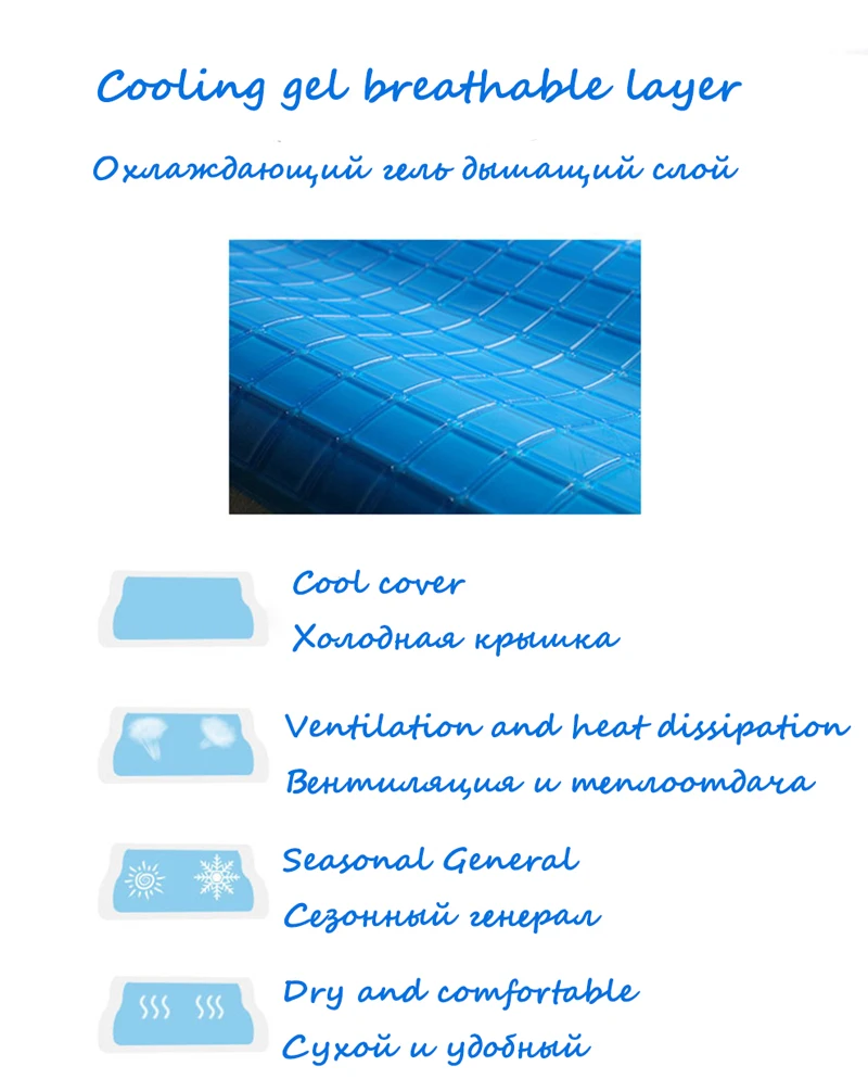 Hoiime креативная Подушка летние охлаждающие гелевые подушки с эффектом памяти комфортная Ортопедическая подушка для шеи с моющейся наволочкой