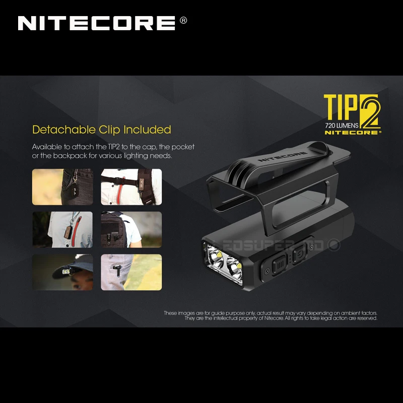 Двухъядерный Магнитный брелок NITECORE TIP2 720 люмен | Лампы и освещение