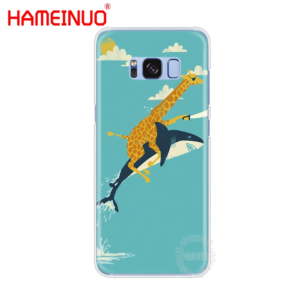 HAMEINUO Жирафы милые животные сотовый телефон чехол для Samsung Galaxy S9 S7 edge PLUS S8 S6 S5 S4 S3 MINI