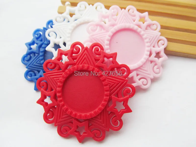 10 шт. 8 цветов Подвеска из смолы с плоским основанием филигранная окантовка