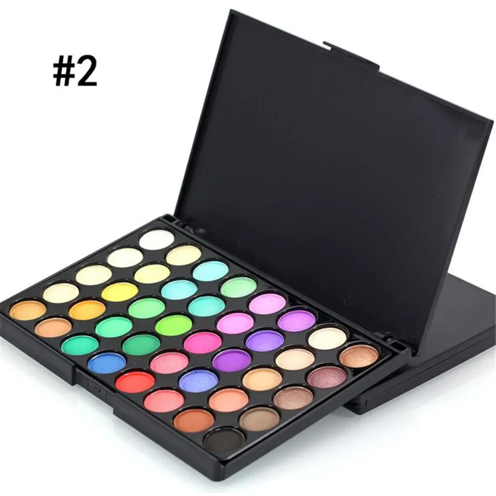 40 Цвета палитра теней для век Smoky Косметика Матовый Блеск Shimmer Eye Shadow макияжа