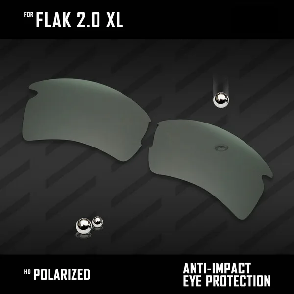 Green Black OOWLIT линзы для замены солнцезащитных очков Оукли Flak 2,0 XL OO9188 Поляризованные-разноцветные - Цвет линз: Green Black